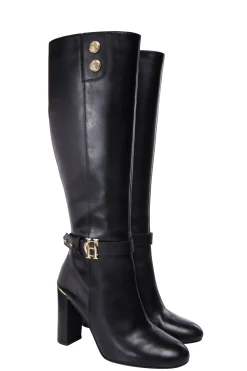 Sale Marlborough Knee Boot (Black Leather) Women Boots