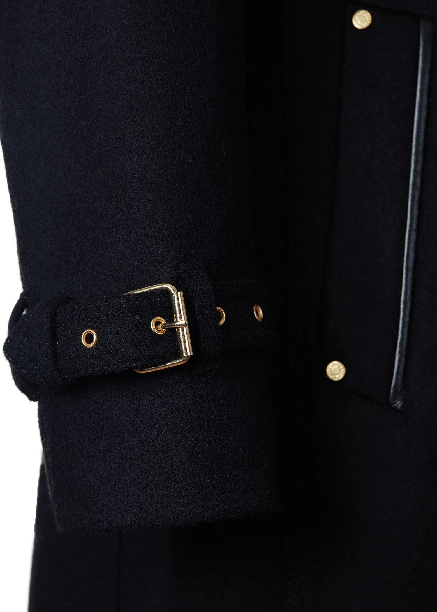 Best Marlborough Shearling Trench Coat (Soft Black) Women Trench Coats|Coats