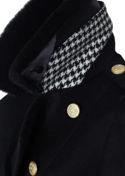 Best Marlborough Shearling Trench Coat (Soft Black) Women Trench Coats|Coats