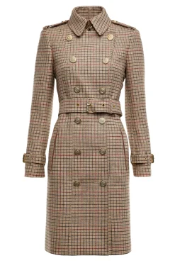 Online Marlborough Trench Coat (Charlton Tweed) Women Trench Coats|Coats