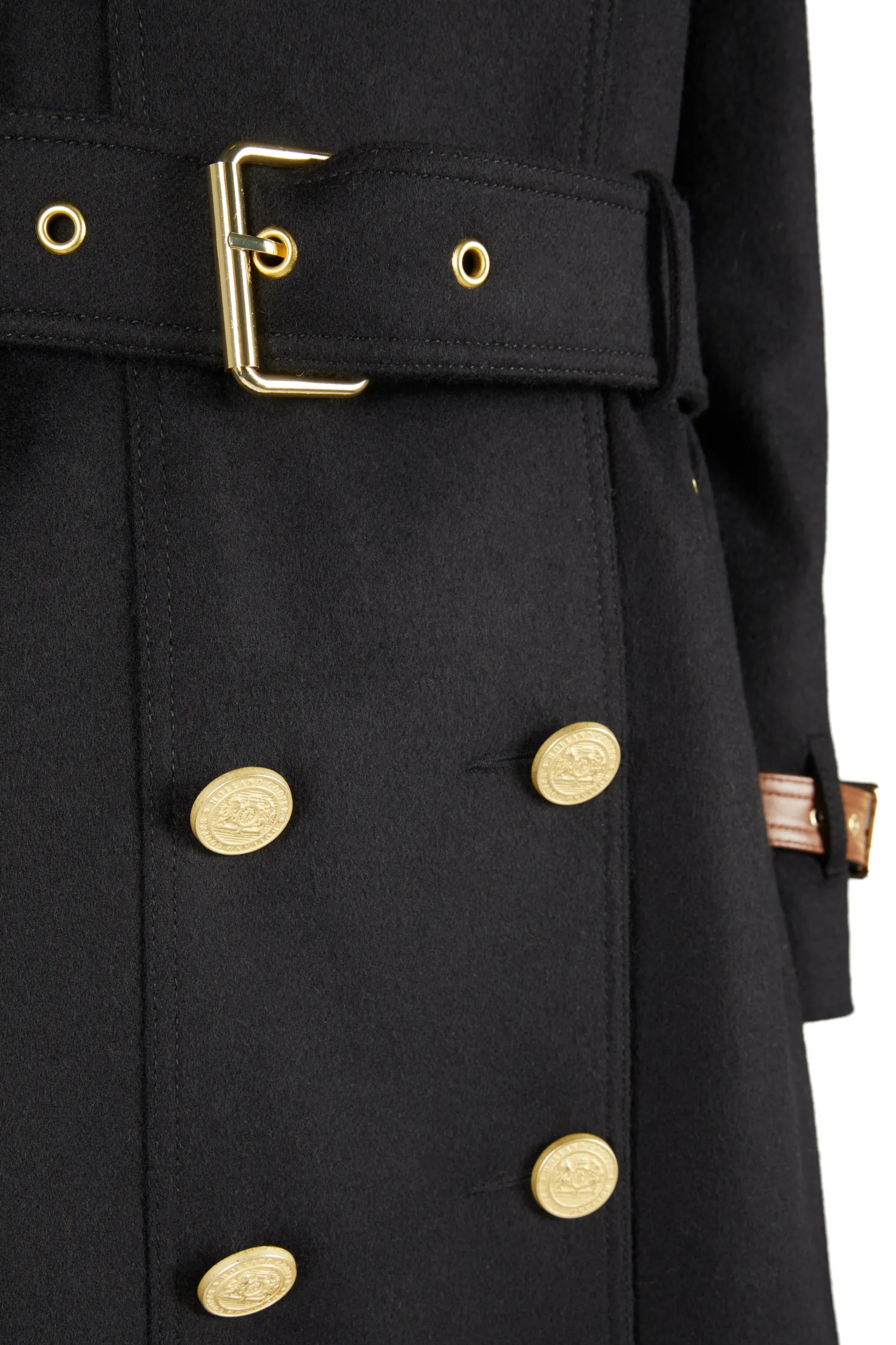 Online Marlborough Trench Coat (Soft Black Tan) Women Trench Coats|Coats