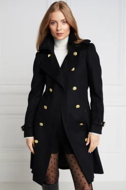 Hot Marlborough Trench Coat (Soft Black) Women Trench Coats|Coats