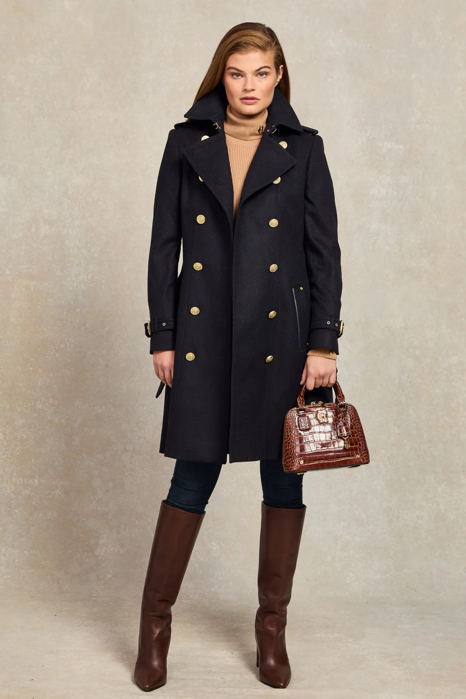 Outlet Marlborough Trench Coat (Soft Navy) Women Trench Coats|Coats