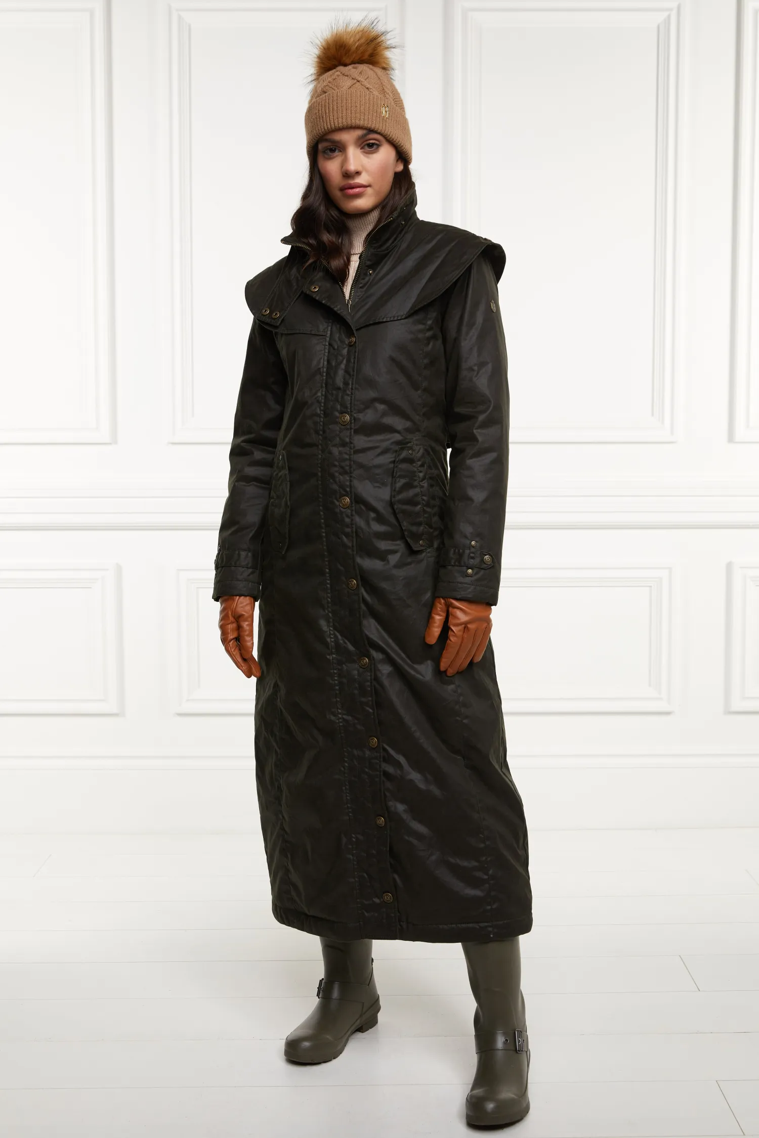 Best Merissa Wax Stockman Coat (Dark Olive) Women Coats|Coats