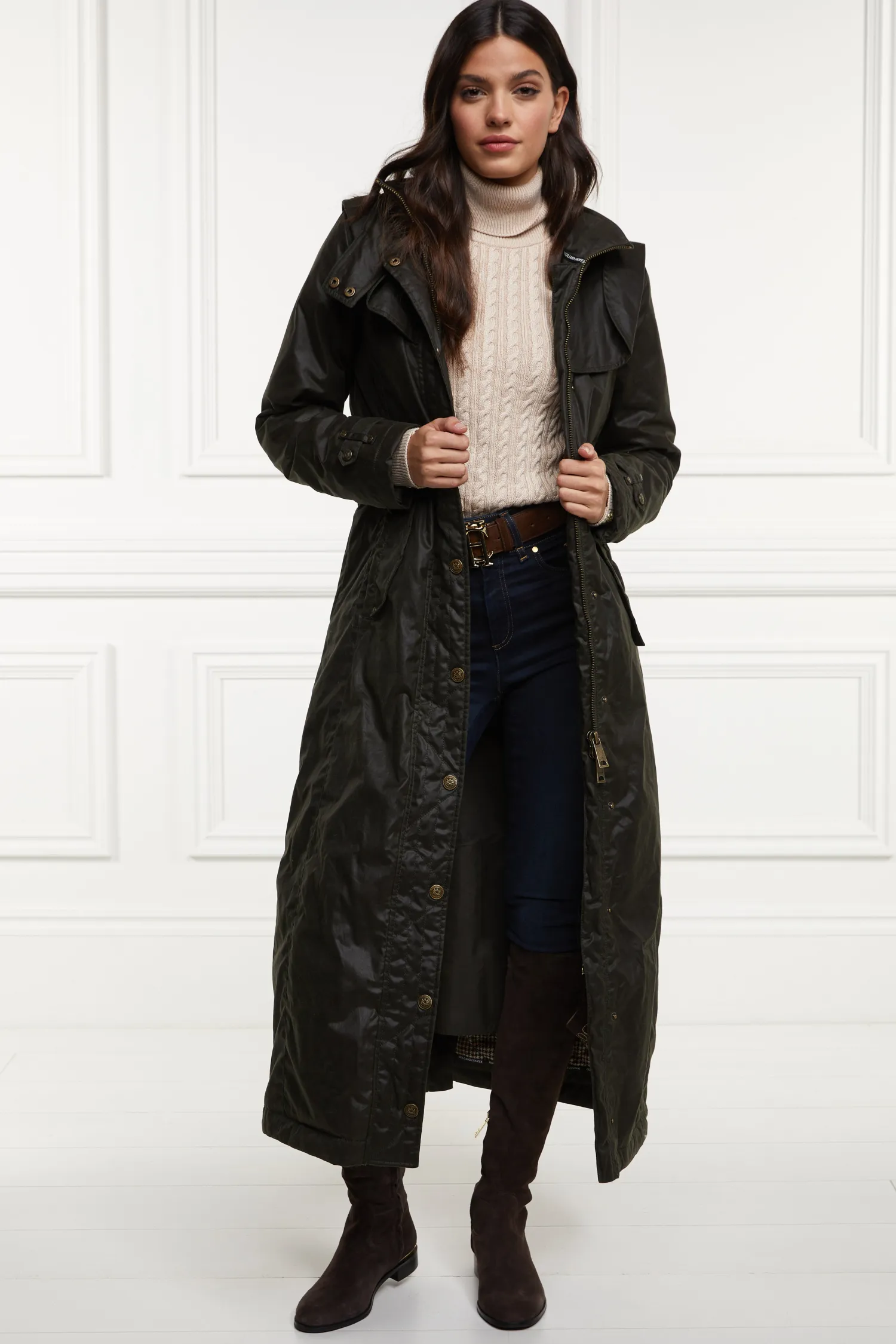 Best Merissa Wax Stockman Coat (Dark Olive) Women Coats|Coats