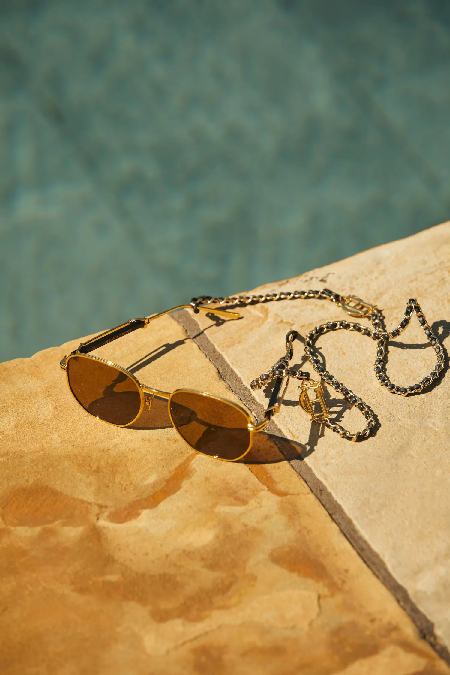Online Milan Glasses Chain (Black Gold) Women Sunglasses|Sunglasses