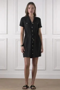 Online Military Shirt Dress Women Dresses