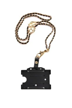Discount Monogram Lanyard (Black Gold) Women Lanyards|Lanyards