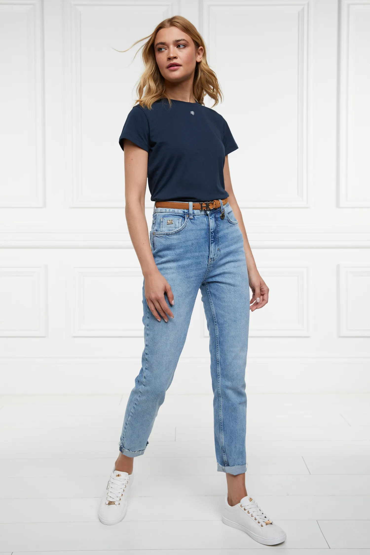 Discount Monogram Tee (Ink Navy) Women Tees