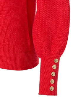 Outlet Naomi Crew Neck Knit (Hot Coral) Women Knitwear