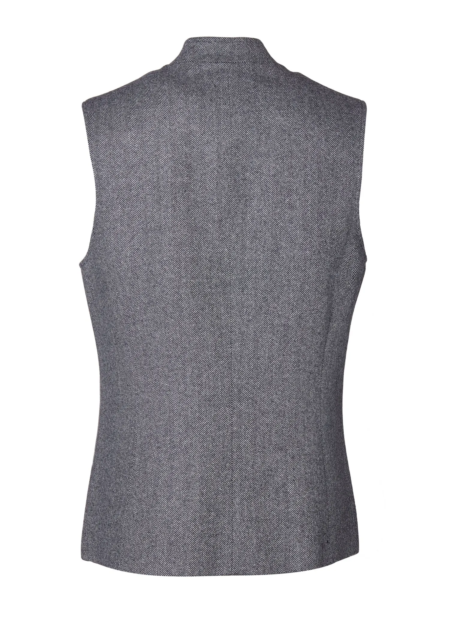 Clearance Nehru Gilet (Mono Herringbone) Gilets|Waistcoats