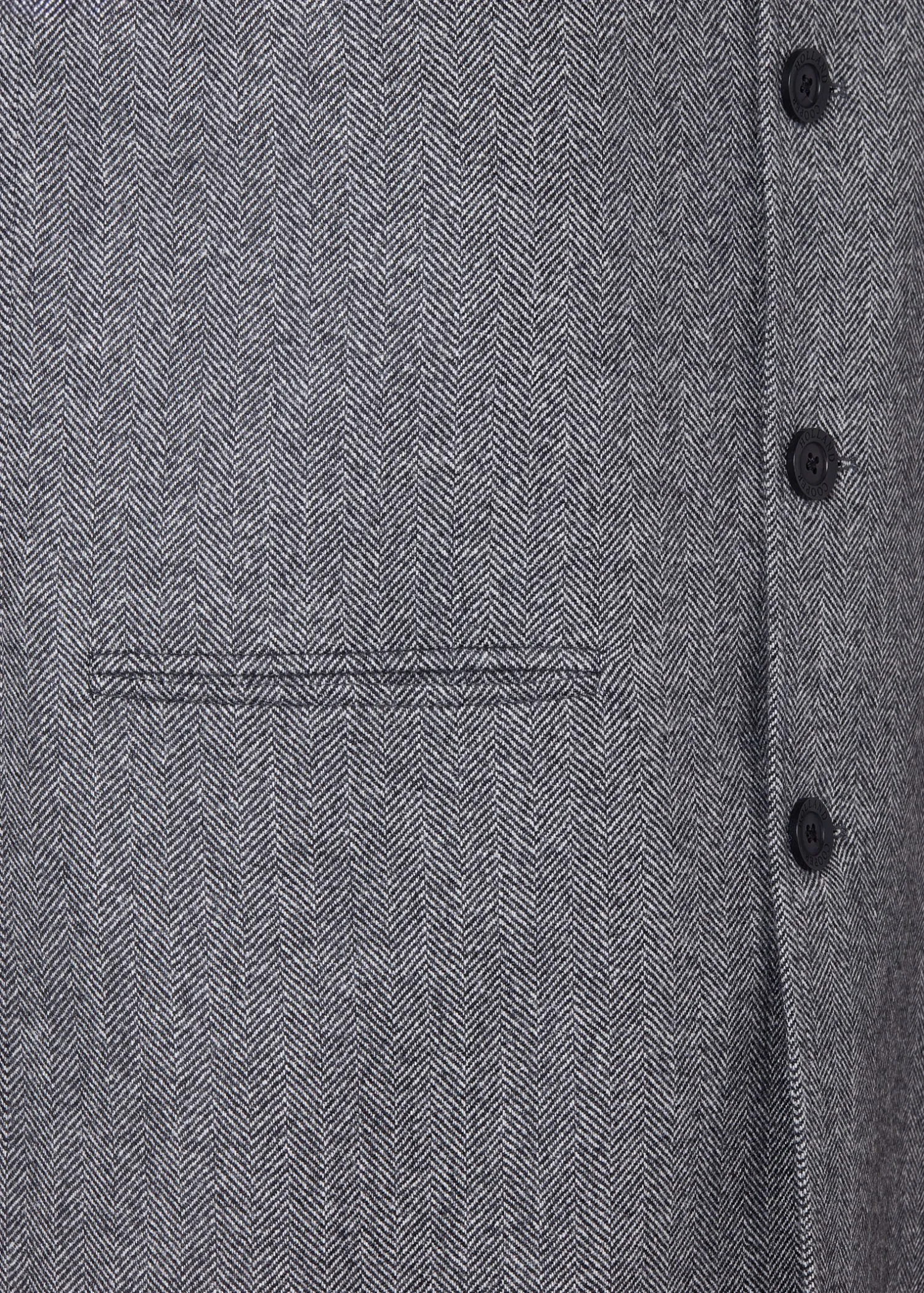 Clearance Nehru Gilet (Mono Herringbone) Gilets|Waistcoats