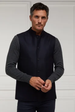 New Nehru Gilet (Navy Loxley) Gilets|Waistcoats