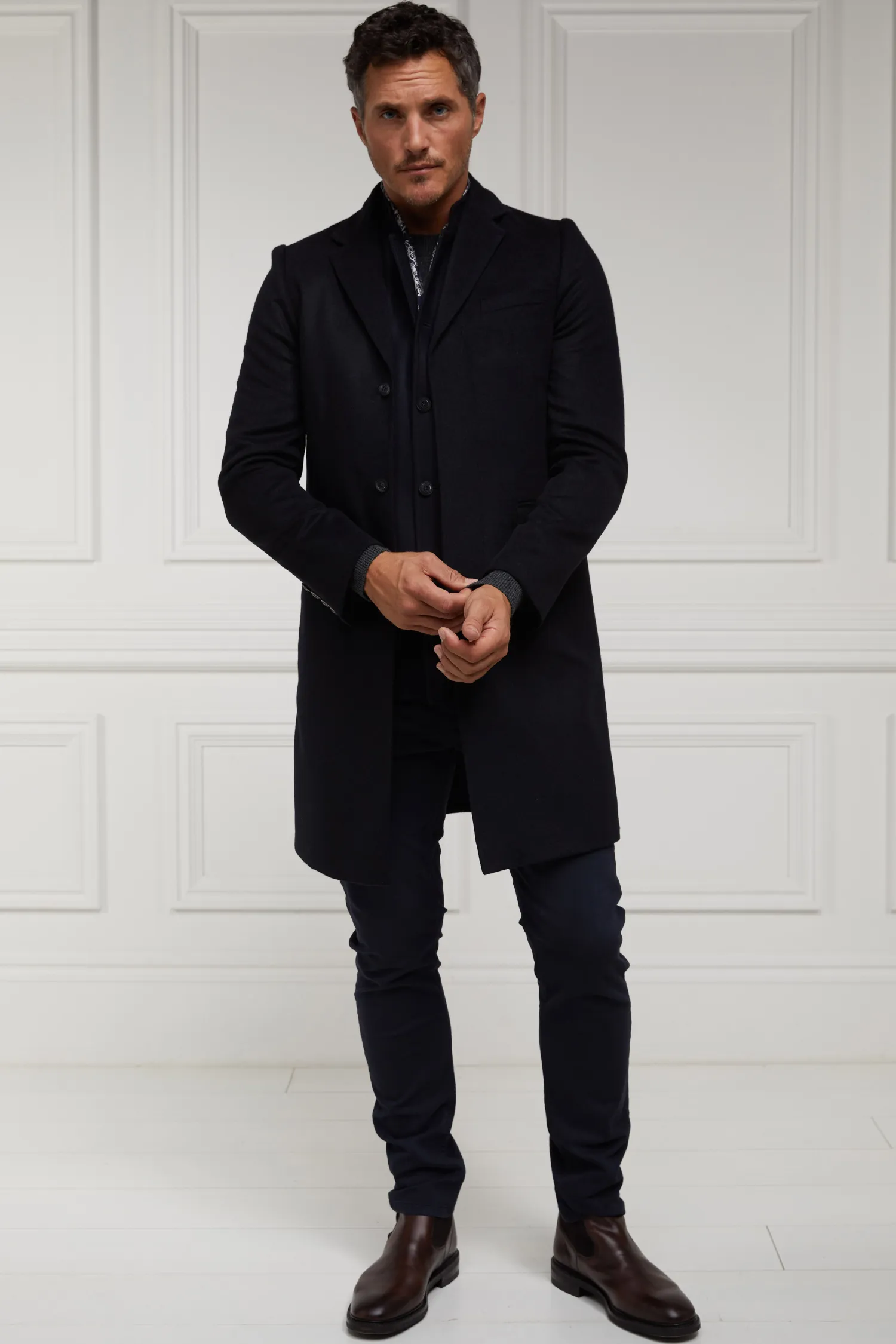 New Nehru Gilet (Navy Loxley) Gilets|Waistcoats