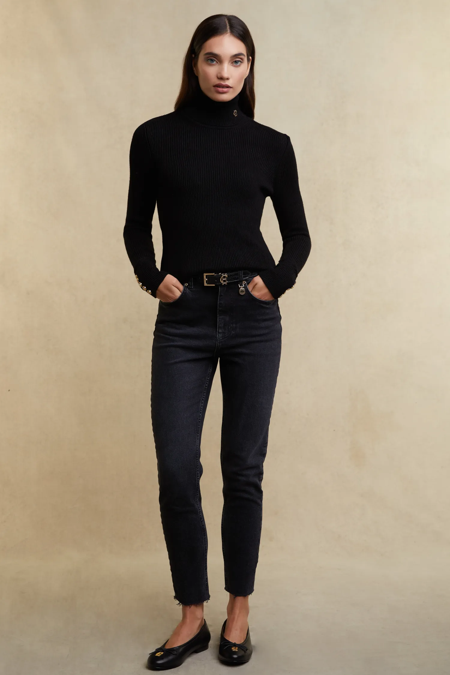 Hot Painswick Roll Neck Women Knitwear