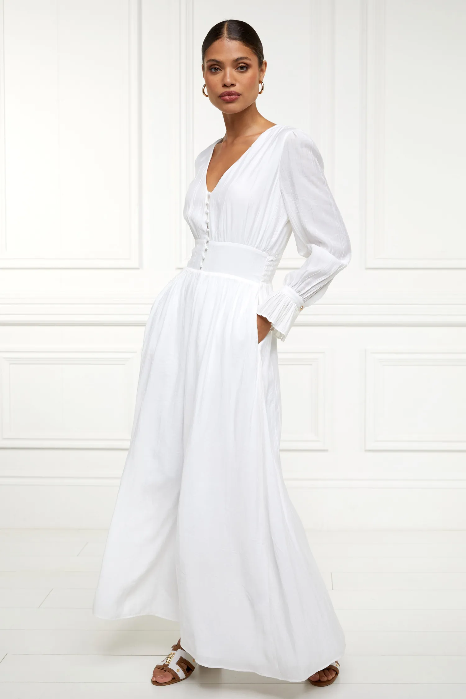 Sale Phoebe V-Neck Maxi Dress Women Dresses