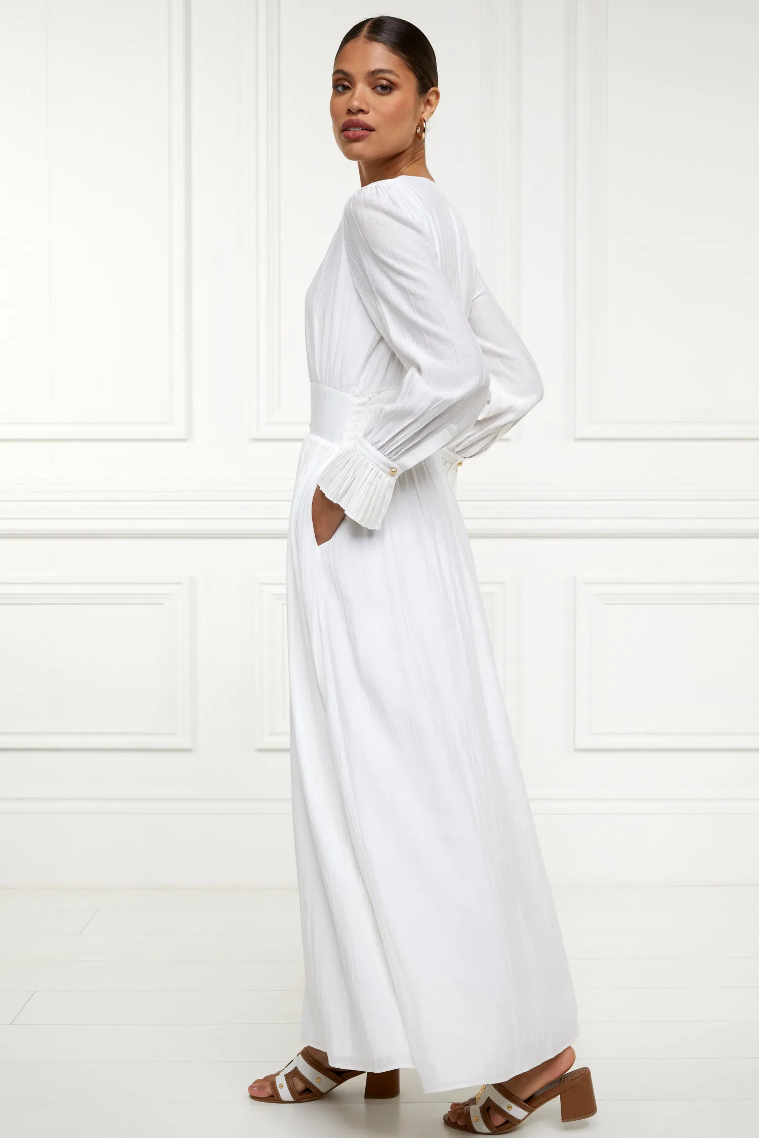 Sale Phoebe V-Neck Maxi Dress Women Dresses