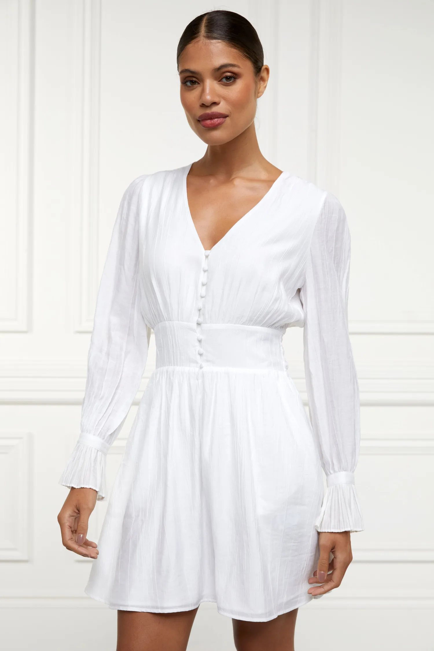 Hot Phoebe V-Neck Mini Dress Women Dresses