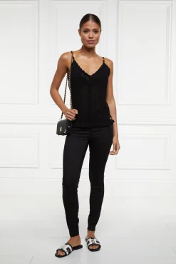Fashion Pointelle Cami Women Tops