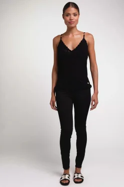 Fashion Pointelle Cami Women Tops