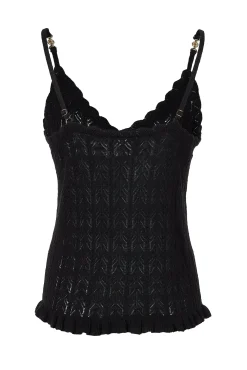 Fashion Pointelle Cami Women Tops