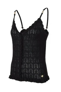 Fashion Pointelle Cami Women Tops
