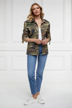 Best Premium Artillery Jacket (Washed Camo) Women Jackets