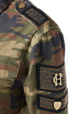 Best Premium Artillery Jacket (Washed Camo) Women Jackets