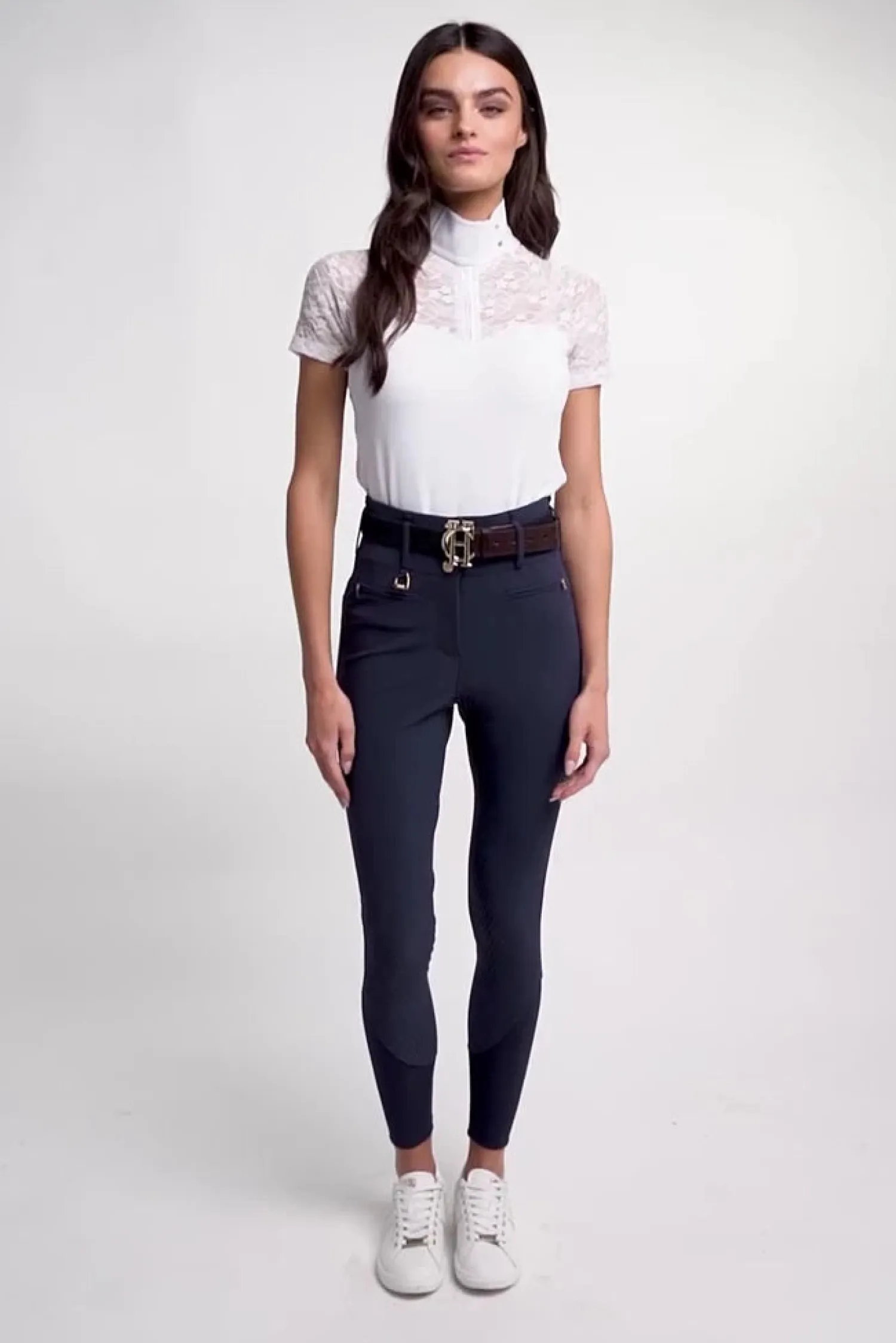 Sale Premium High Rise Breeches (Yale Blue) Breeches