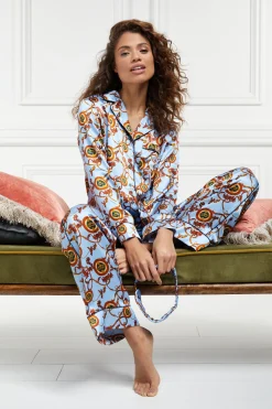 Fashion Pyjama Set (Sky Blue) Women Sleepwear