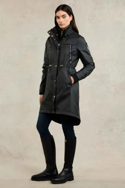 Sale Rain Coat (Matte Black) Women Coats|Backpack