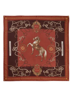 Discount Regal Horse Silk Scarf Women Scarves|Scarves