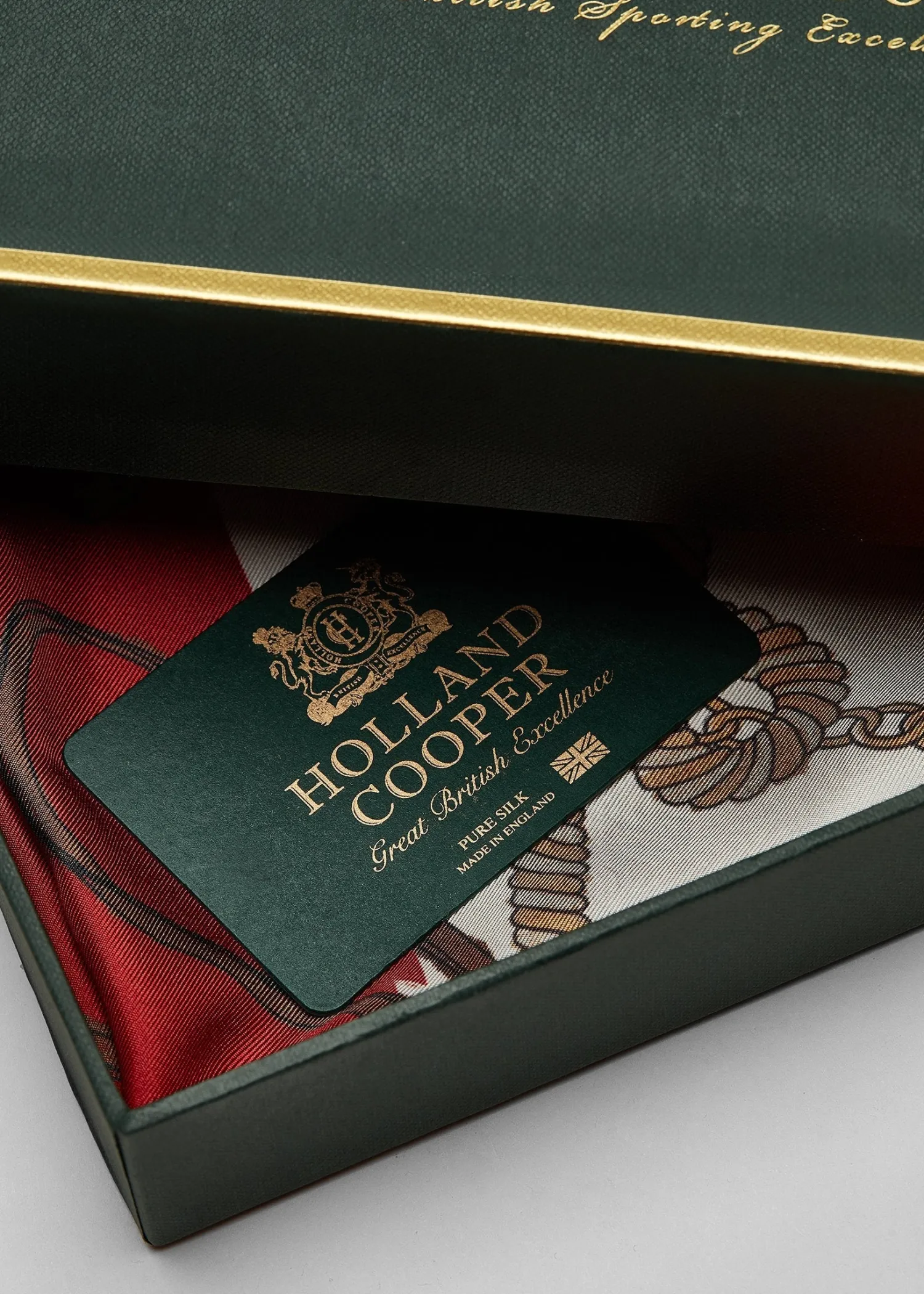 Hot Regal Horse Silk Scarf (Racing Green Heritage Red) Women Scarves|Scarves