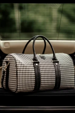Sale Regency Holdall (Ecru Houndstooth) Women Holdalls & Suitcases|Travel Bags