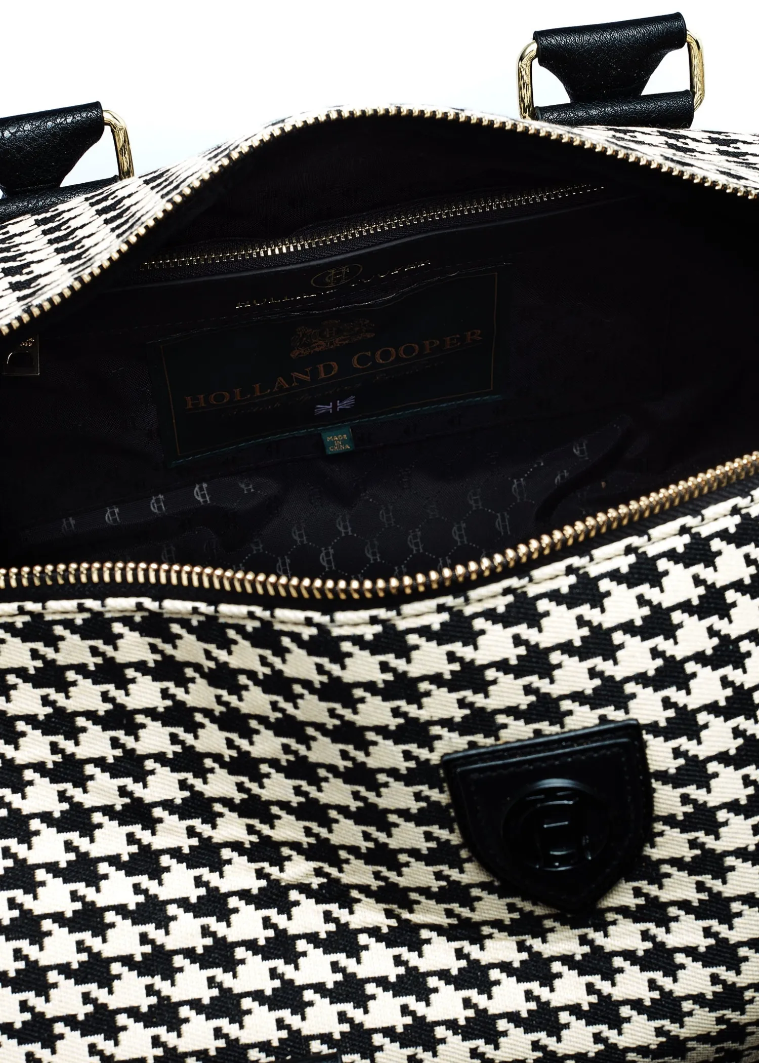 Sale Regency Holdall (Ecru Houndstooth) Women Holdalls & Suitcases|Travel Bags