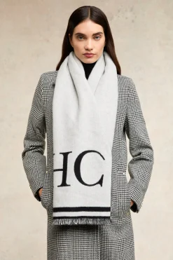 Fashion Regency Monogram Scarf (Black White) Women Scarves|Scarves