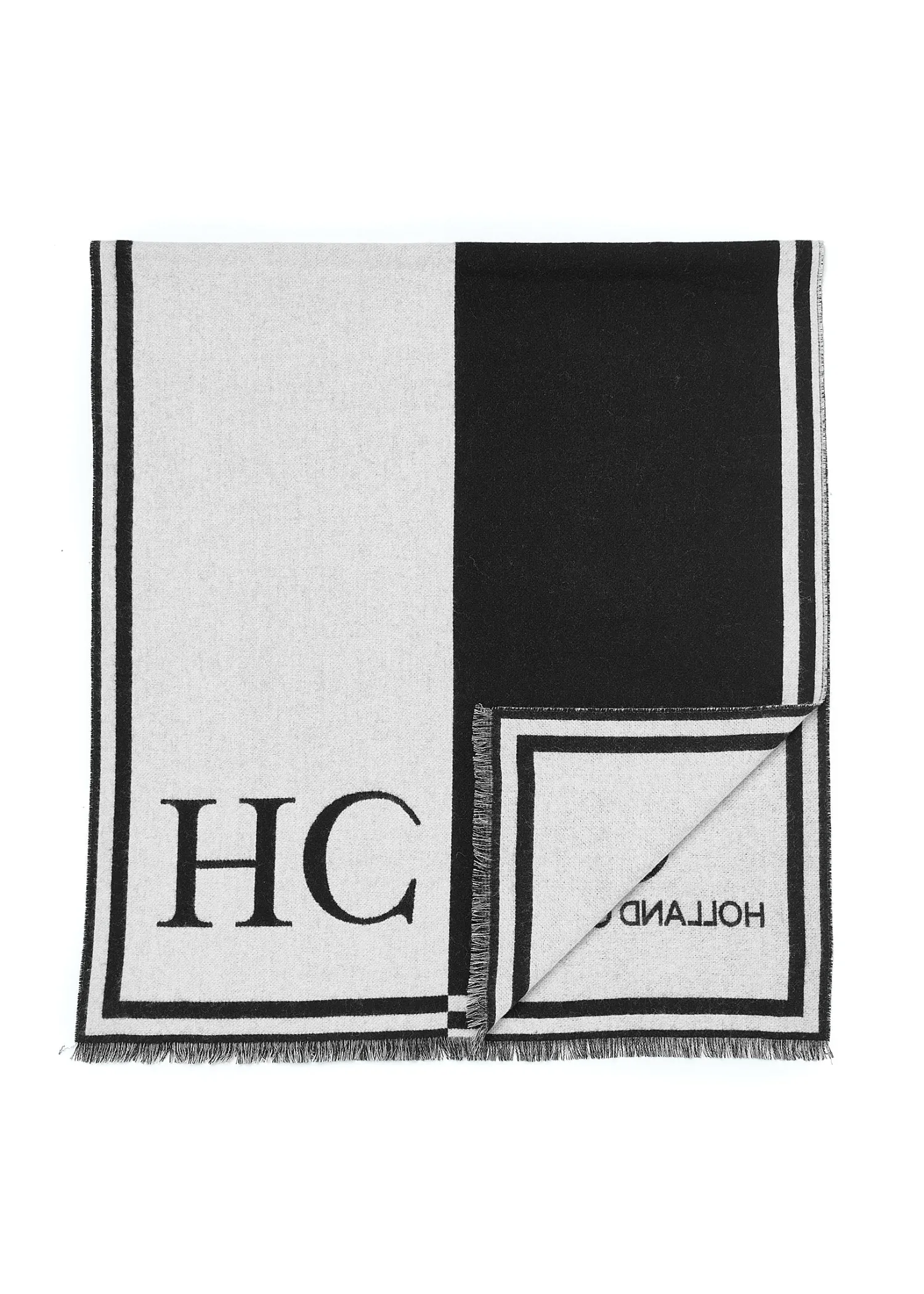 Fashion Regency Monogram Scarf (Black White) Women Scarves|Scarves