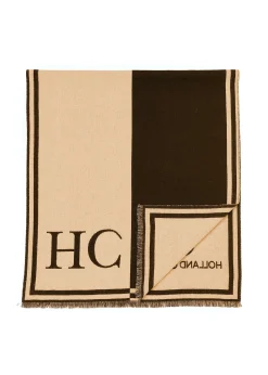 Outlet Regency Monogram Scarf (Black Camel) Women Scarves|Scarves
