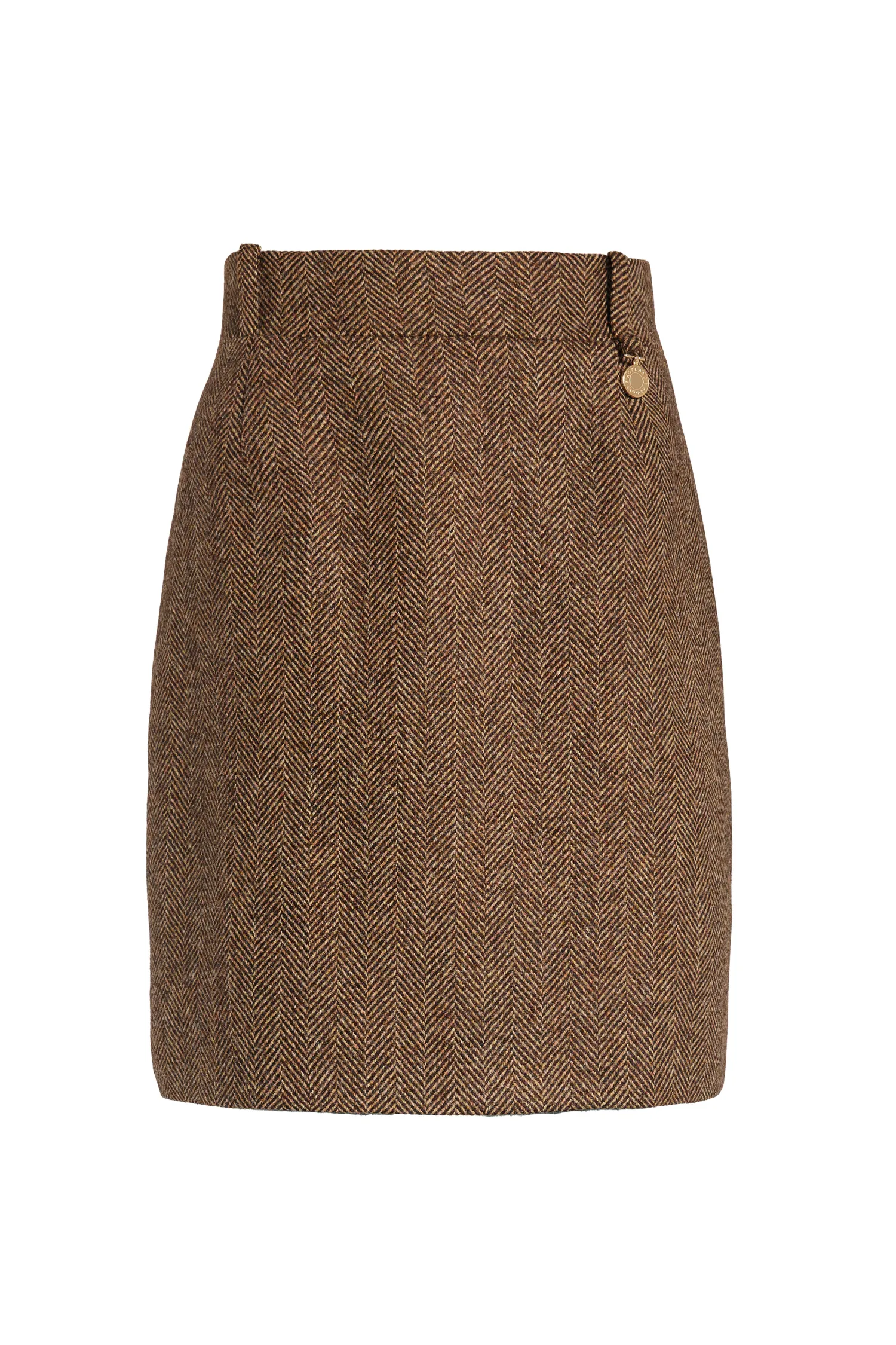 Best Regency Skirt (Large Scale Brown Herringbone) Women Skirts