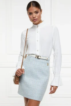 Outlet Regency Skirt (Sky Blue Boucle) Women Skirts|Tailoring