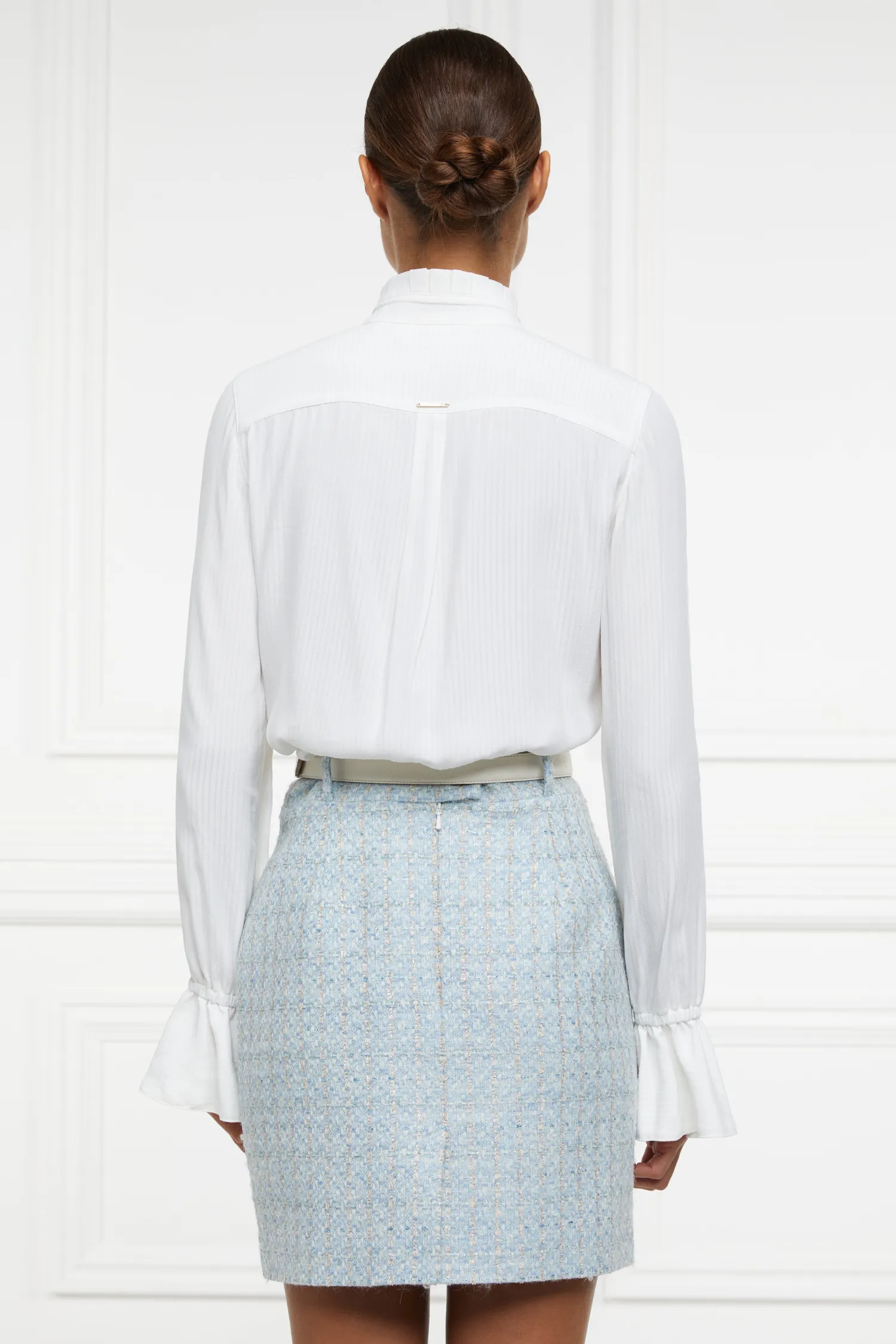 Outlet Regency Skirt (Sky Blue Boucle) Women Skirts|Tailoring