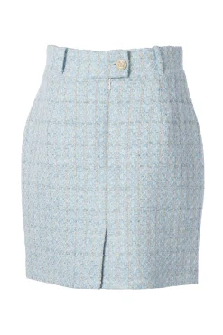 Outlet Regency Skirt (Sky Blue Boucle) Women Skirts|Tailoring