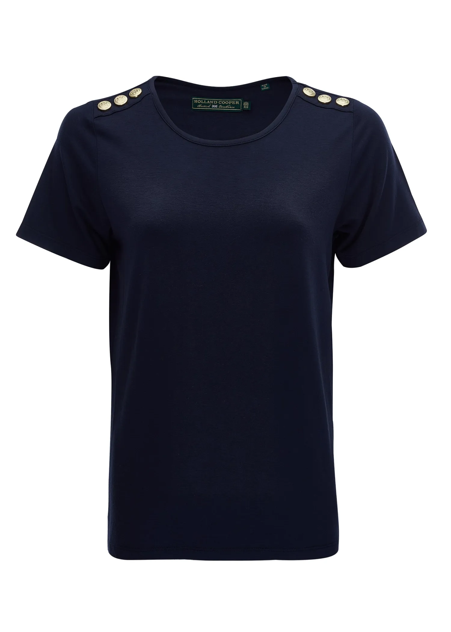 Best Relax Fit Crew Neck Tee (Ink Navy) Women Tees|Tops