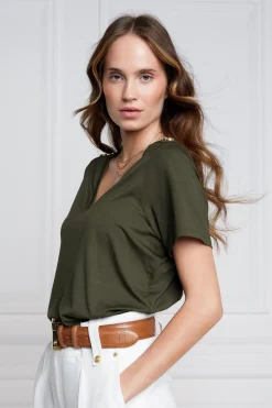 Clearance Relax Fit V-Neck Tee Women Tees|Tops