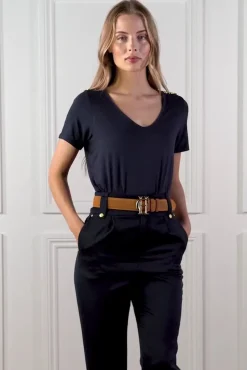 Discount Relax Fit V-Neck Tee Women Tees|Tops