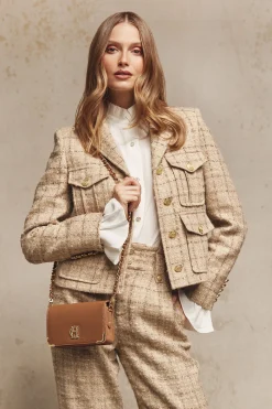 Outlet Richmond Jacket (Camel Sparkle Tweed) Women Jackets|Tailoring