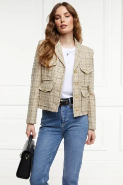 Outlet Richmond Jacket (Camel Sparkle Tweed) Women Jackets|Tailoring