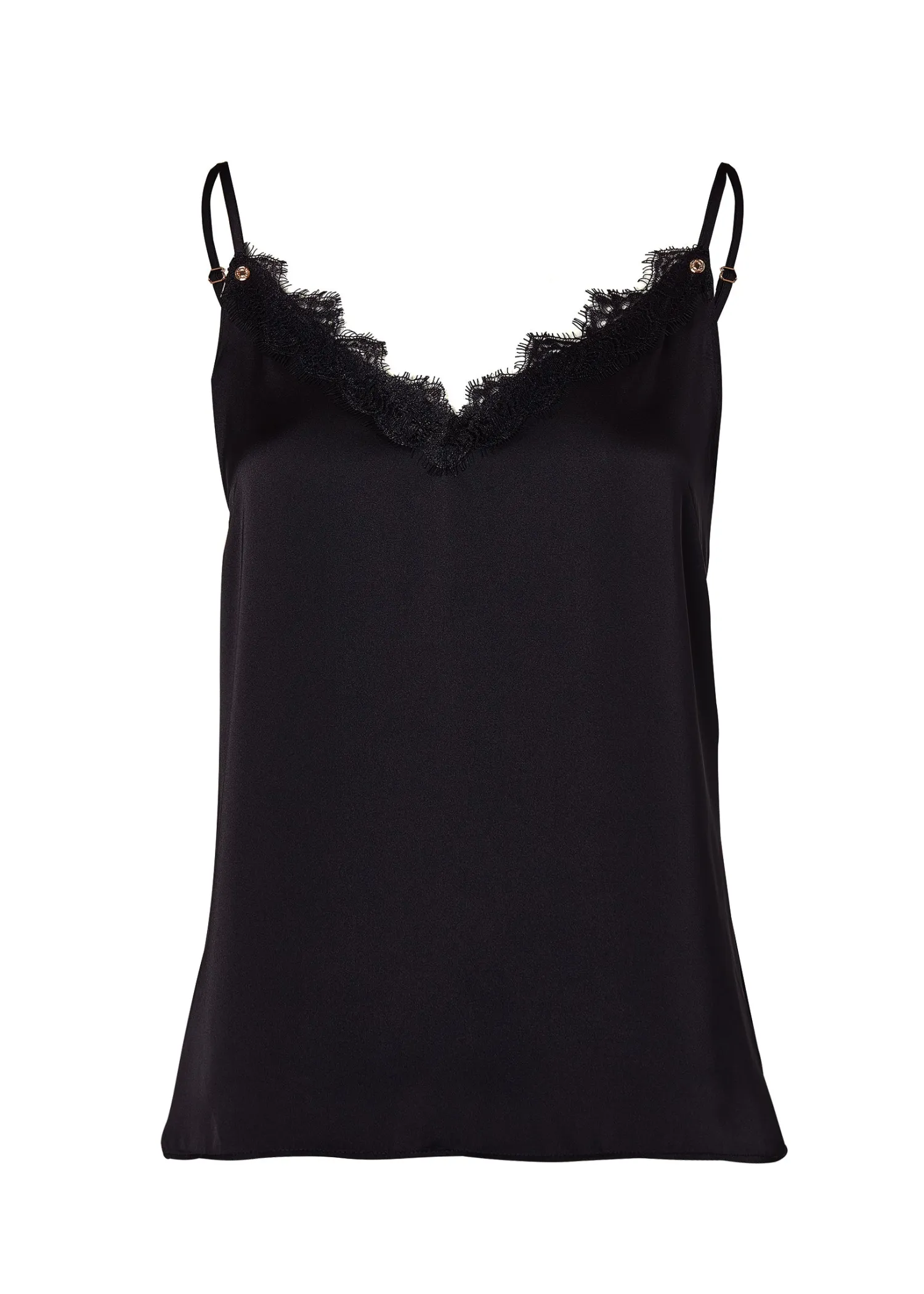 Outlet Satin Lace Cami Women Tops