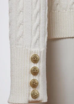 Sale Seattle Roll Neck Cable Knit (Winter White) Women Knitwear