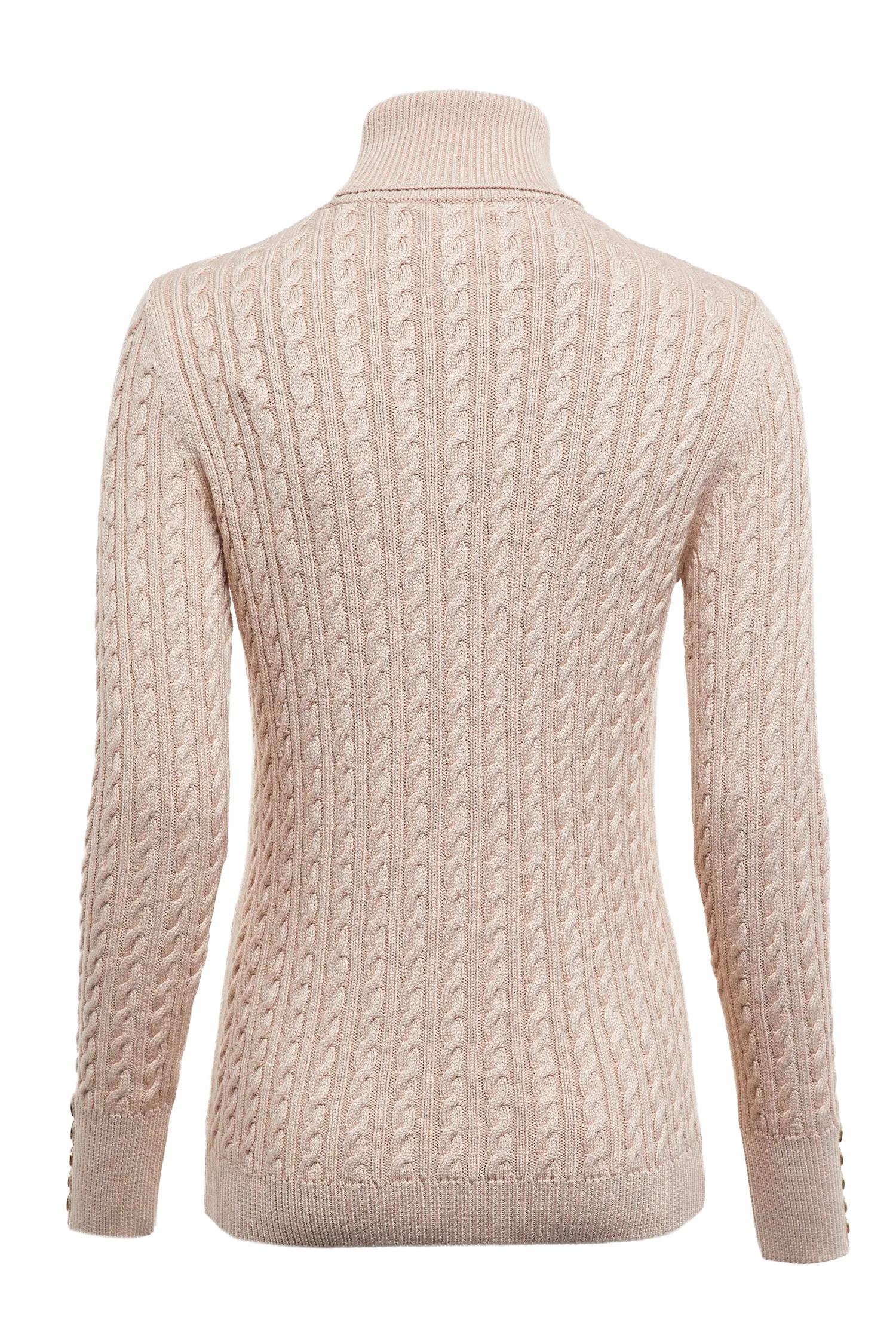 Fashion Seattle Roll Neck Cable Knit Women Knitwear